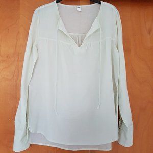 Old Navy Light Sage Tassel Top - Size S